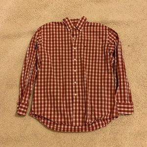 Izod red button down shirt